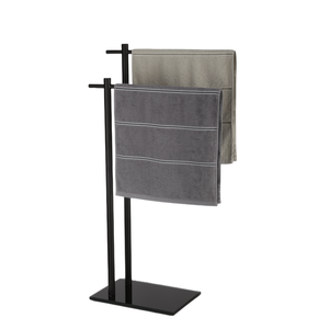 Moderno Toallero Doble de Metal, Acero Inoxidable de 2 Niveles para Hogar, Hotel o Uso en Exteriores, para Baño, Cocina, Dormitorio o Gimnasio - Product Image 1