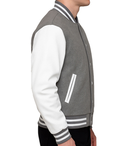 เสื้อแจ็คเก็ตวิทยาลัยแบบสั่งทำพิเศษสำหรับผู้ชาย เสื้อแจ็คเก็ต Letterman แบบคลาสสิกพร้อมป้ายปักชื่อ หมายเลข และโลโก้ตามสั่ง - Product Image 2