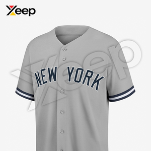 Maillot de baseball personnalisé pour homme XEEP XC-BBU-23 à manches courtes, respirant, en polyester, coupe athlétique, pour l'entraînement et les matchs - Product Image 1