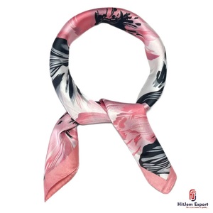 Luxury Printed Short <b>Scarf</b> Fabric White Label Service OEM ODM Textile Manufacturer Custom Branding Export Factory - Product Image 1