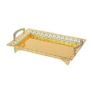 Luxury Silver Plated Bowl Set with Gold Accents Oval Serving <b>Tray</b> for Dry Fruit Nut Snack Wedding Gift Premium Metal Kitchenware - Product Image 3