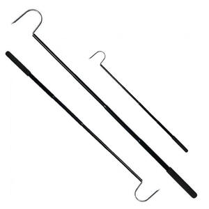 Outils de jardinage de qualité supérieure, écologiques, en aluminium, rectangulaires, avec poignée antidérapante, crochet à serpents noir - Product Image 2