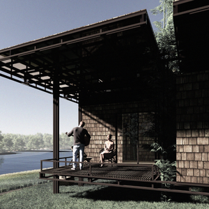 Invernadero en Contenedor de 40 Pies con Diseño Personalizado, Vistas Panorámicas, 20m2, Techo de Paja Ecológico Moderno, Villa Prefabricada de 20 Pies con Dormitorio - Product Image 1