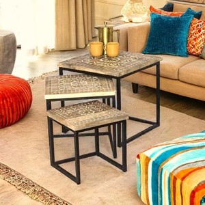 Table basse en bois de manguier artisanale - Prix de gros disponibles - Product Image 5