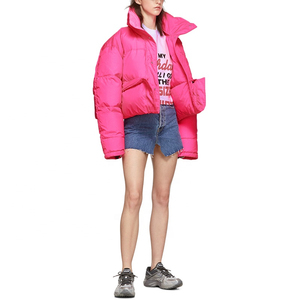 Sudadera con Capucha Personalizada al por Mayor de Alta Calidad para Hombre, de Invierno, Boutique, Linda, Rosa, de Manga Larga, Rellena de Algodón, Impermeable - Product Image 5