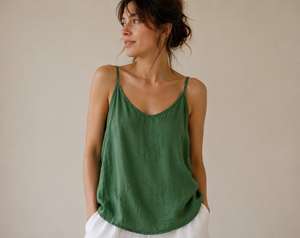 Chemise en tricot polaire à col rond bleu clair pour femmes, manches courtes, couleur unie, fermeture éclair sur le devant, coupe ample, décontractée, pour le printemps et l'été - Product Image 4