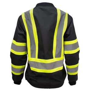 บริการ OEM เสื้อแจ็คเก็ตนิรภัยสวมใส่สบาย สะท้อนแสงได้ดี ระบายอากาศได้ดี แขนยาว ราคาขายส่ง - Product Image 4