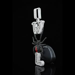 Pendentif Araignée 3D Iced Out, Bijoux Hip Hop pour Hommes, Collier Animalier en Argent Sterling 925 avec Diamant Moissanite par Phoenix Enterprise - Product Image 2