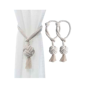 Attaches de rideau en corde pour restaurants et chambres, attaches de rideau en corde de la meilleure qualité, 2 pièces - Product Image 1