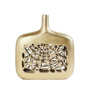 Florero de trabajo de corte de calidad moderno para decoración de dormitorio, escaparate de espacio de vida de mesa, jarrón de exhibición, florero central, decoración de florero - Product Image 1