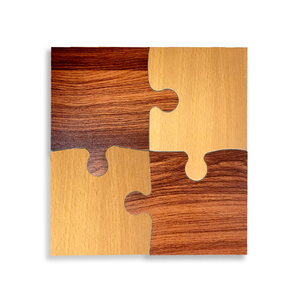 Walnut <b>Coaster</b> Restaurant Decor Solid Wood <b>Heat</b>-resistant Table Top Protection installation Jigsaw For Tableware Accessories - Product Image 4