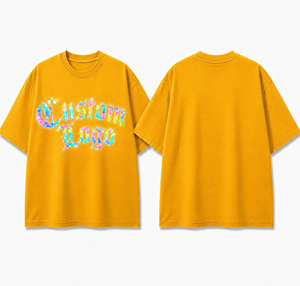 เสื้อยืดสตรีทแวร์ผู้ชายไซส์ใหญ่แบบสั่งทำ |   ผ้าเจอร์ซีย์ผ้าฝ้าย 100% |   รายละเอียดการสะท้อนแสงแบบพิมพ์ดิจิตอลลายรุ้ง |   แขนสั้น - Product Image 1