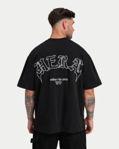 mens heavy cotton oversized drop shoulder t shirt loose fit streetwear blank tshirt custom logo manufacturer supplier - Product Image 6