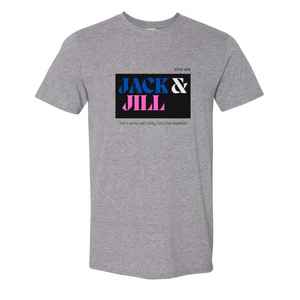 Camiseta Gráfica con el Lema de Jack and Jill, Unisex, de Algodón, Manga Corta, Cuello Redondo, Camiseta de Moda, OEM, Venta al Por Mayor, Suministro a Granel - Product Image 1