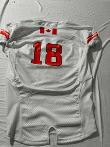 Uniforme de football américain de qualité supérieure, réfléchissant, respirant, design extérieur personnalisé, 25 ensembles MOQ, 100% polyester, sur mesure - Product Image 5