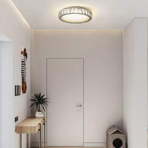 Lámpara de Techo LED de Cristal de 13.8 Pulgadas, Moderna, 38W, Regulable, Empotrada, Ahorro de Energía, para Sala de Estar, Dormitorio, Cocina - Product Image 1