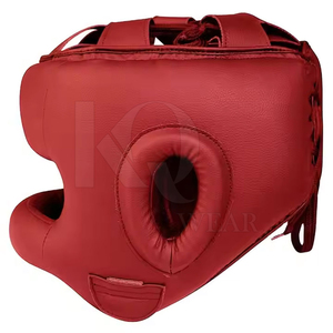 High Quality Durable Leather Boxing <b>Head</b> Guard with Secure Strap Regular Design for <b>Training</b> & Sparring-Comfortable & Breathable - Product Image 3