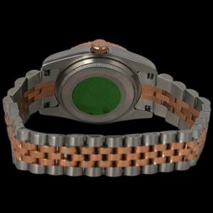 Reloj de Diamantes Moissanite Redondos Personalizados, Estilo Clásico con Fecha, Esfera Romana y Números, para Hombre, Regalo - Product Image 4