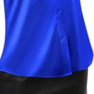 <b>Women</b> Soft Satin Silk Leopard Button Down <b>Shirt</b> <b>Long</b> Sleeve Silky Blouse Casual Elegant Fashion Top Custom Wholesale Ladies - Product Image 4