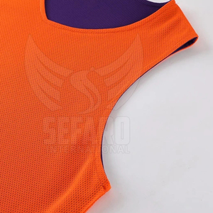 Uniforme de basket-ball réversible léger, couleur unie, matériau durable - Product Image 4