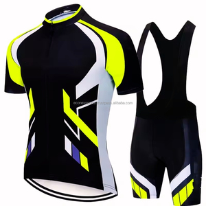 Ensemble de maillot de cyclisme respirant et coloré, design confortable, vêtements respirants pour cyclistes - Product Image 1