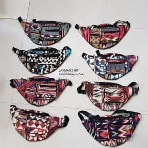 Colourful Cotton Aztec Printed Women's <b>Waist</b> Belt Bags Unisex Travel Bags for Wholesale Export From India - Product Image 1