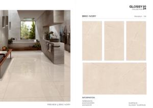 Azulejo de Porcelana Moderno de Gran Formato con Aspecto de Piedra, Brillante, 600x1200, Superficie Pulida, para Pared y Suelo, Interior y Exterior Modernos - Product Image 5