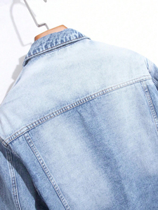 Oversized Trending <b>Denim</b> <b>Jackets</b> for Men <b>With</b> Full Customization Custom Sport Style Men's Jeans <b>Jacket</b> for Outdoor Wear - Product Image 4