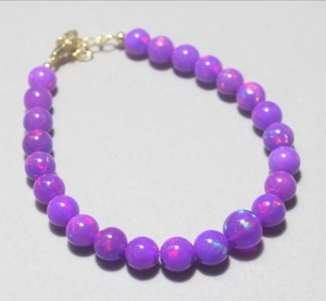 Purple Opal Balls <b>Beads</b> Natural Opal 5-8mm 8"/16" Inches HASNAIN GEMS Brand Rajasthan Origin for Jewelry Making <b>Direct</b> Factory - Product Image 3