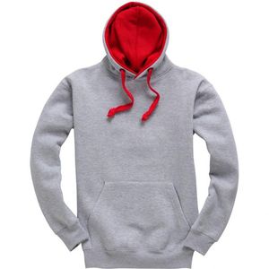 Sudadera con capucha informal extragrande personalizada de dos tonos con letras, tejida, suave y gruesa, al por mayor, lisa, tipo jersey. - Product Image 6