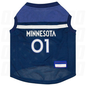 Vêtements de créateur pour animaux de compagnie en gros : T-shirt à motif uni, tenue de sport, maillot de basket pour chiens, printemps-été, logo personnalisé - Product Image 2