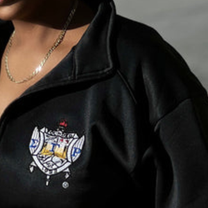 ชุดวอร์ม SGRHO แบบกำหนดเองสำหรับชมรมหญิงกรีก Sigma Gamma Rho เสื้อแจ็คเก็ตซิป กางเกงจ็อกเกอร์ กันน้ำ เหมาะสำหรับออกกำลังกาย - Product Image 3