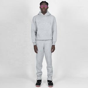 Conjunto de Sudadera con Capucha y Pantalones Deportivos Personalizados con Logotipo, Conjunto Deportivo Informal de Moda para Parejas, Traje Deportivo de 2 Piezas para Hombre - Product Image 3