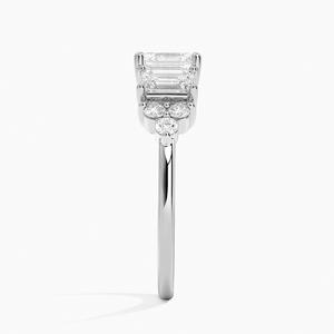 BOJ <b>Ring</b> 0124 Asscher Cut 925 Silver Cluster Prong Setting Solitaire <b>Diamond</b> <b>Ring</b> 2ct D Color VVS1 Moissanite GRA Certified - Product Image 3