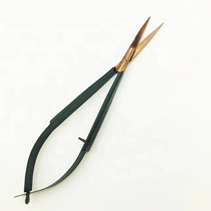 Tijeras de microdiseción oftálmicas curvas con resorte de 14.5CM, de acero inoxidable, juego de instrumentos manuales, precio mayorista profesional M - Product Image 6