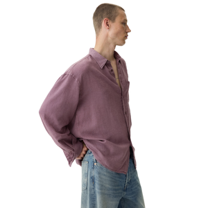 Camisa Casual de Hombre con Botones, Manga Larga, Mezcla de Algodón, con Bolsillo en el Pecho, Corte Relajado, Uso Diario, Personalizable, OEM, Venta al Por Mayor - Product Image 4