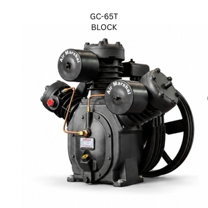Bloc de compresseur d'air industriel robuste GC 65T, tête de compresseur en fonte à refroidissement par air - Product Image 1