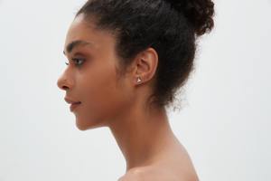 Pendientes de Oro de 14K con Diamantes en Forma de Estrella, Diamantes Cultivados en Laboratorio, Pendientes de Cartílago Helix, Joyería Minimalista de Lujo, Regalo para Mujer - Product Image 6