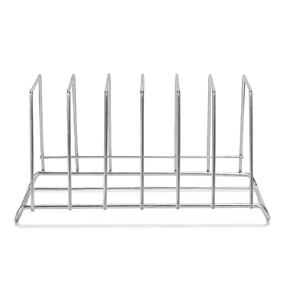 Étagère à livres en acier inoxydable, type rectangulaire sur pied, support de rangement à un seul niveau - Product Image 5