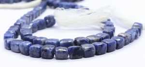 AAA Natural Sodalite Faceted Cube Gemstone Beads 6-7 MM Sodalite 3D Box Cube Beads 8 Inch Natural Sodalite Loose Beads Jewelry - Product Image 5