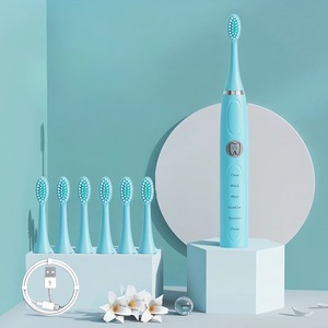 Free Sample Tooth Brush Electric High Quality Adult Rechargeable <b>Battery</b> <b>Operated</b> Waterproof Electric <b>Toothbrush</b> Sonic - Product Image 1