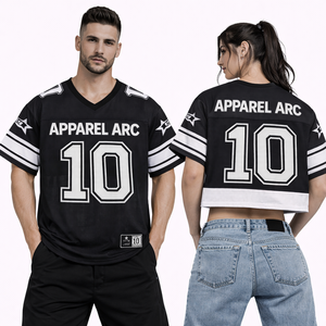 Camiseta de Fútbol Sublimada al por Mayor, Negra y Blanca, Unisex, Uniforme de Equipo de Malla, Logotipo Personalizado, Fabricante OEM - Product Image 1