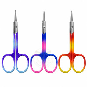 Tijeras para Cutículas Multicolores Arrow Point, Herramienta Profesional de Manicura de Acero Inoxidable de Precisión, Cuidado de Uñas con Calidad de Salón - Product Image 1