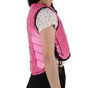 Pink Equestrian <b>Body</b> Protector Vest Short Sleeve Lightweight Neoprene Riding Safety Gear Unisex Solid Color 2026 - Product Image 5