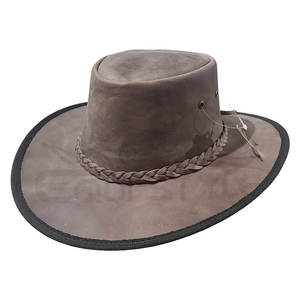 Wholesale Leather <b>Hats</b> Custom Made Handcrafted Premium Western <b>Hats</b> For <b>Men</b> Women American Australian Style Cowboy <b>Hats</b> - Product Image 6