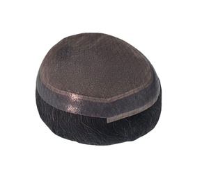 Australian Model Brazilian Remy Virgin Hair <b>Toupee</b> 50g-80g Machine Double Weft Wig Protheses TAZ HAIR Dreadlocs Natural Wave - Product Image 3