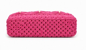 Bolso de Hombro de Macramé Rosa Hecho a Mano para Mujer, Bolso Tote Boho de Algodón Tejido para Compras, Viajes y Uso Diario, en Oferta - Product Image 2