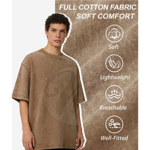 T-shirt délavé au soleil pour usage quotidien, en coton confortable, coupe ajustée et douce - Product Image 3