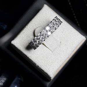 Haute qualité luxe 925 en argent Sterling Hip Hop Designer bague à la mode déclaration pièce IGI certificat classique pour les fêtes de mariage - Product Image 4