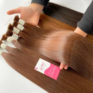 Ciocche di capelli alla rinfusa per capelli vergini allineate alla cuticola all'ingrosso capelli umani vietnamiti di alta qualità